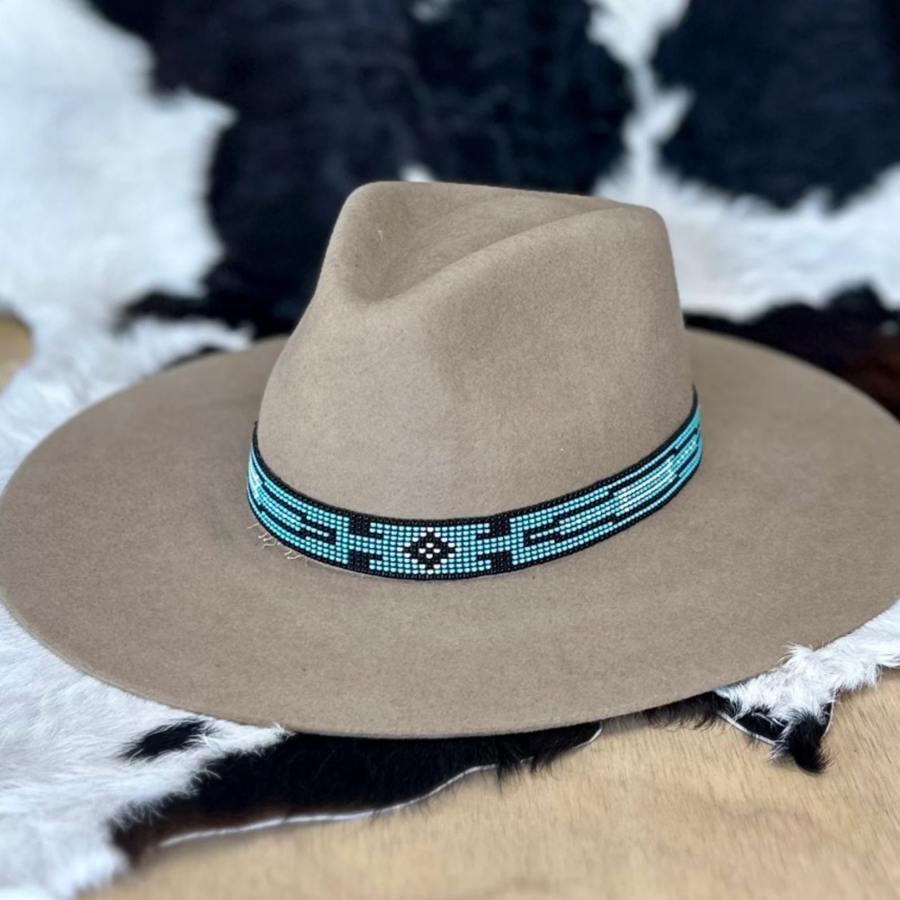 Wyeth Rancher Hat with hand-beaded band - OS